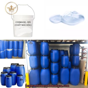 Chất nhũ hóa nguội Cosmagel 305- là thành phần vô cùng quan trọng và cần thiết trong sản xuất mỹ phẩm, nó có vai trò ngăn các giọt dầu lắng đọng, giúp pha dầu phân tán đều trong mỹ phẩm