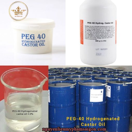 Hoạt chất PEG 40 hydrogenated castor oil được sử dụng phổ biến trong sản xuất mỹ phẩm đặc biệt là trong xà phòng lỏng, lotion, sữa tắm,...