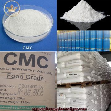 Chất Tạo Đặc CMC – Sodium Carboxymethyl Cellulose: là chất tạo độ nhớt, chất ổn định, tạo lớp và cải thiện kết cấu