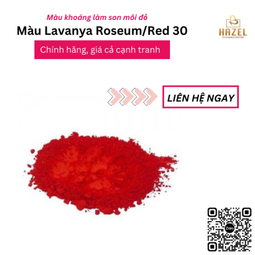 Hazel cung cấp màu Màu Lavanya Roseum / Red 30