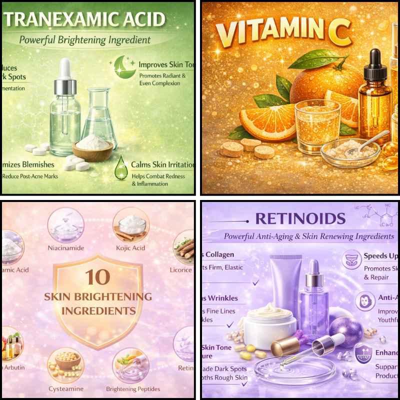 Hoạt Chất Trắng Da Nổi Bật