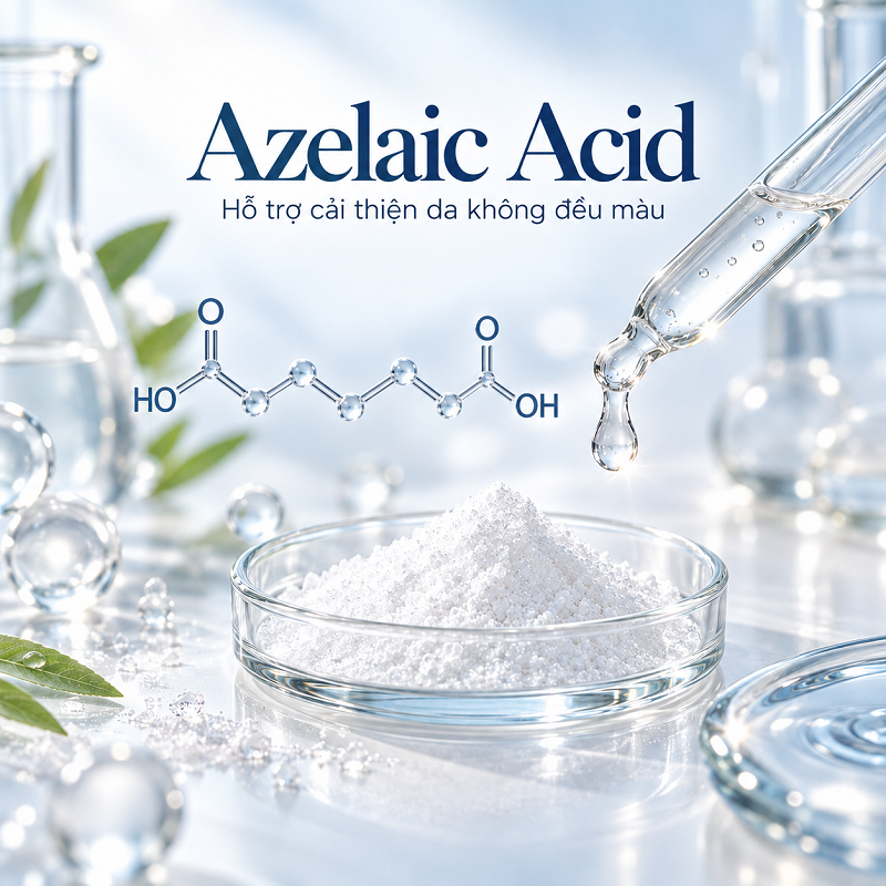 Nguyên liệu mỹ phẩm trắng da Azelaic Acid